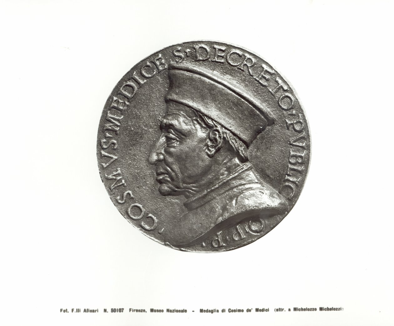 Medalje som viser Cosimo de