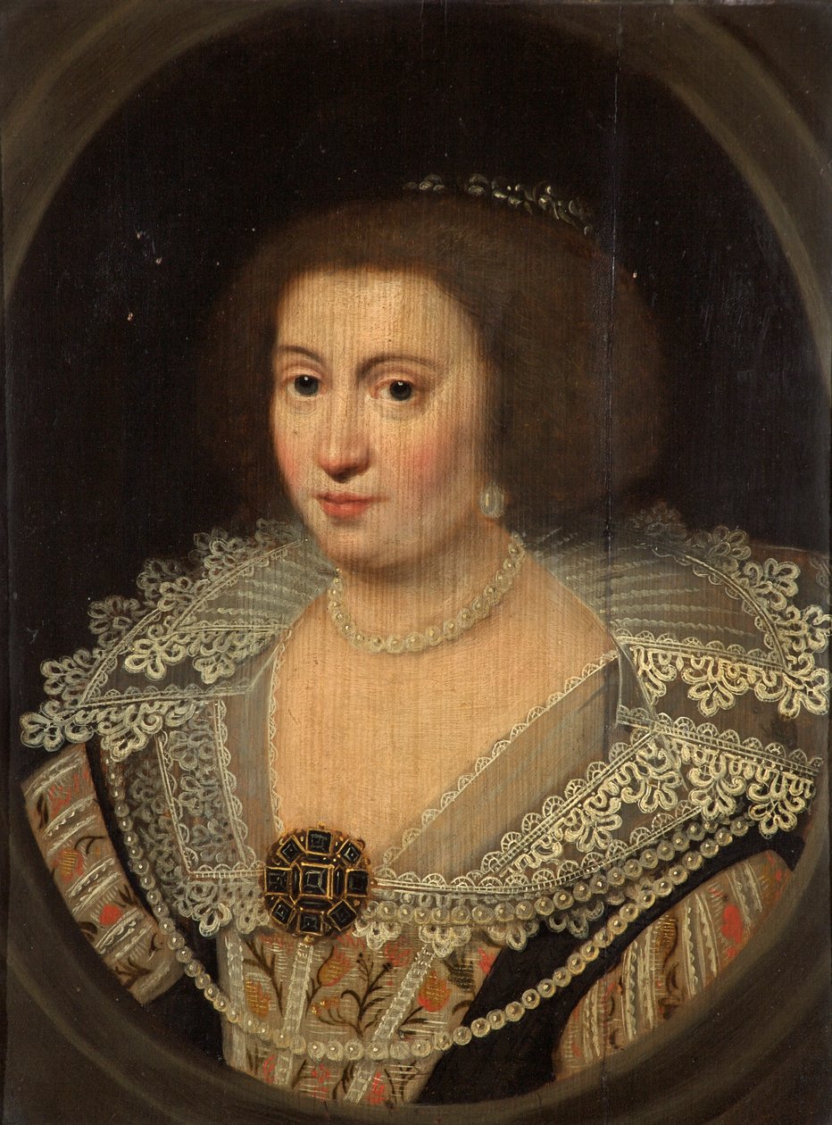 Amalia van Solms, prinsesse av Orange, ca. 1629 av Michiel Jansz van Miereveld