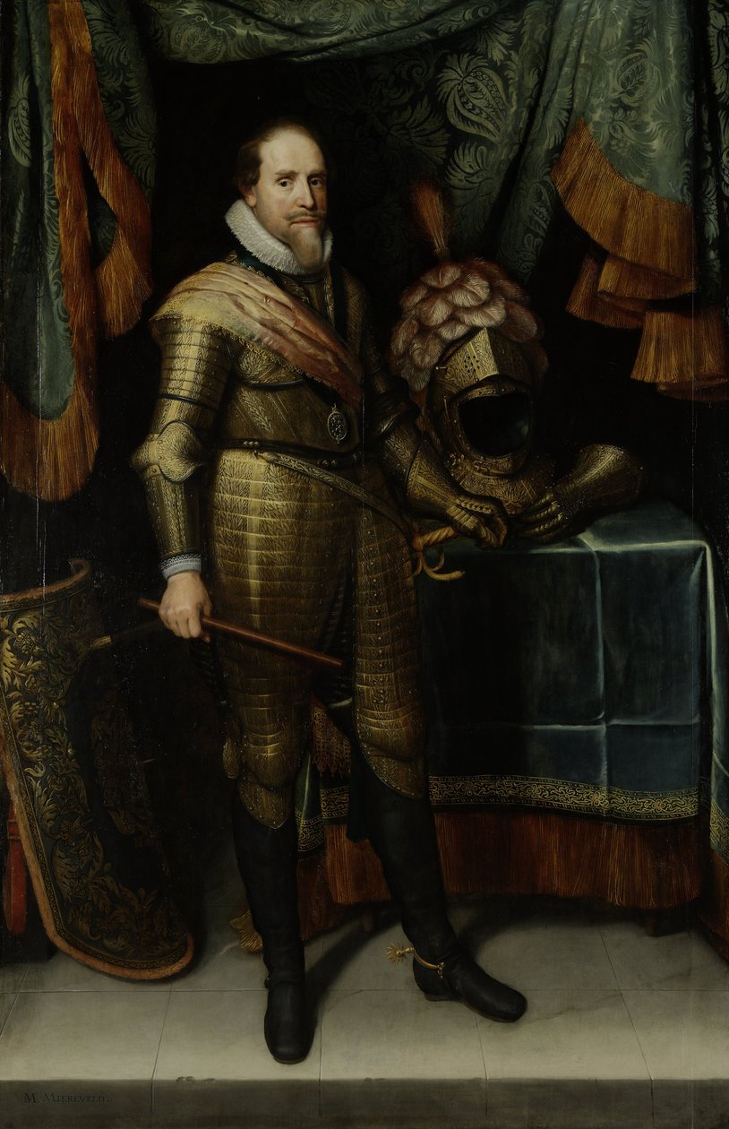 Portrett av Maurice, Prince of Orange, ca. 1613-20 av Michiel Jansz van Miereveld