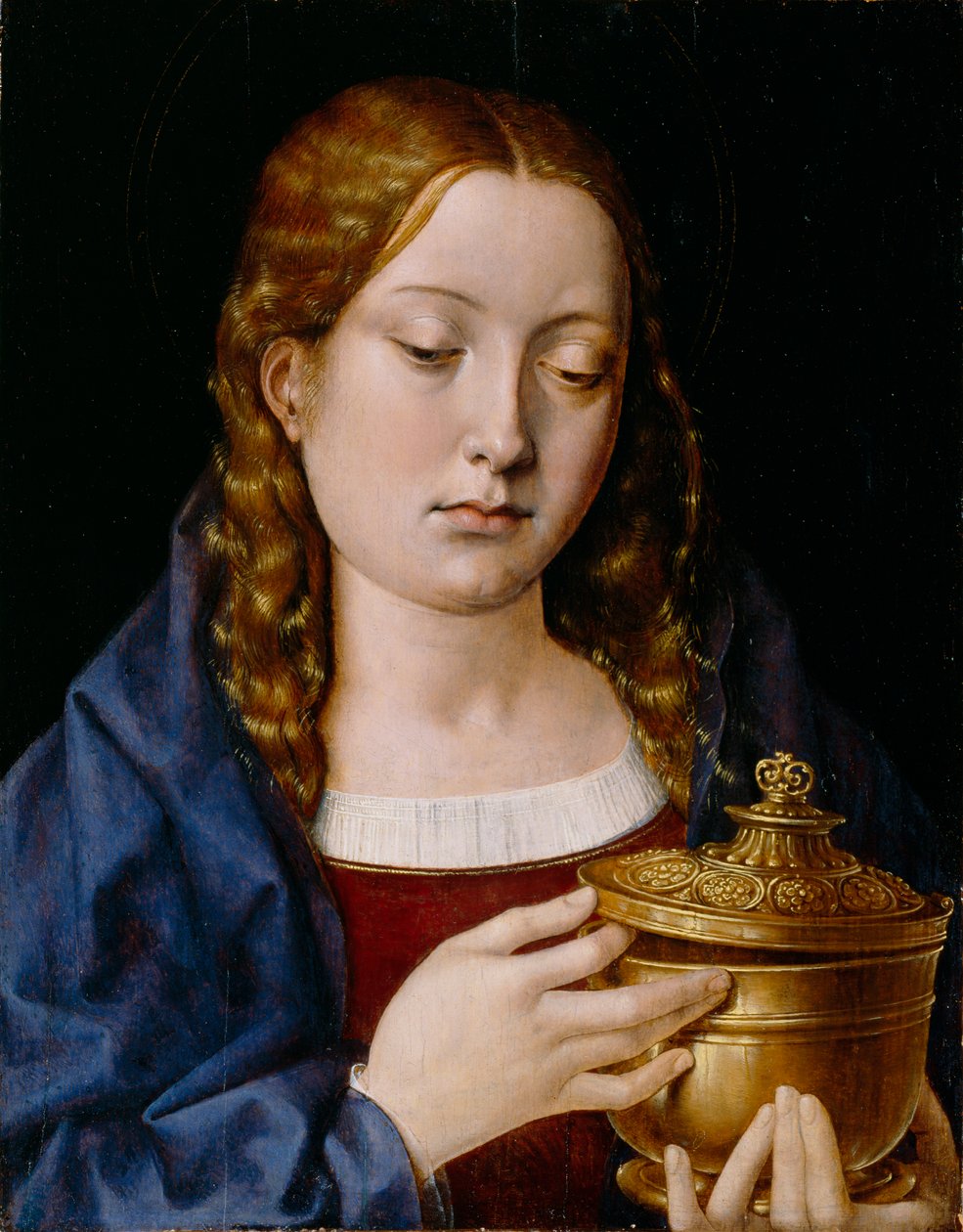 Katarina av Aragon som Magdalena (olje på eikepanel) av Michiel Sittow