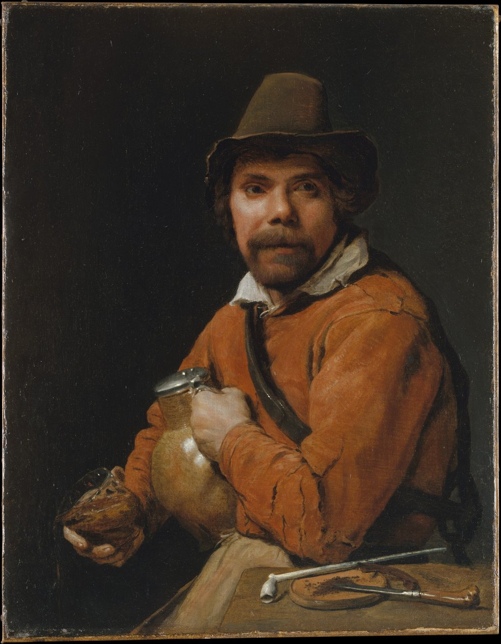 Mann som holder en kanne av Michiel Sweerts