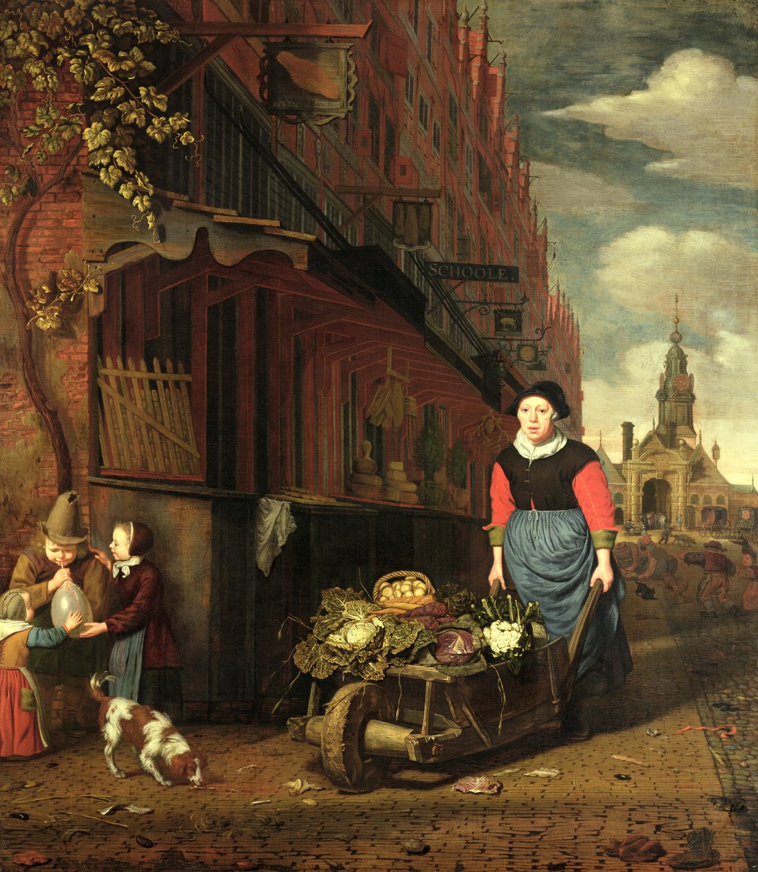 Nederlandsk sjangerscene, 1668 av Michiel van Musscher
