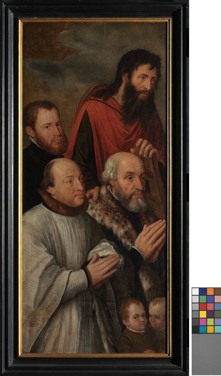 Detalj av Kristi triumf (olje på panel) av Michiel I Coxie or Coxcie