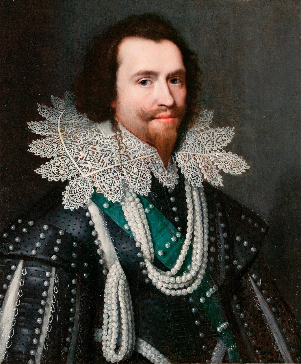 ""Portrett av George Villiers (1592-1628) hertug av Buckingham"" (George Villiers av Michiel Jansz. van Miereveld