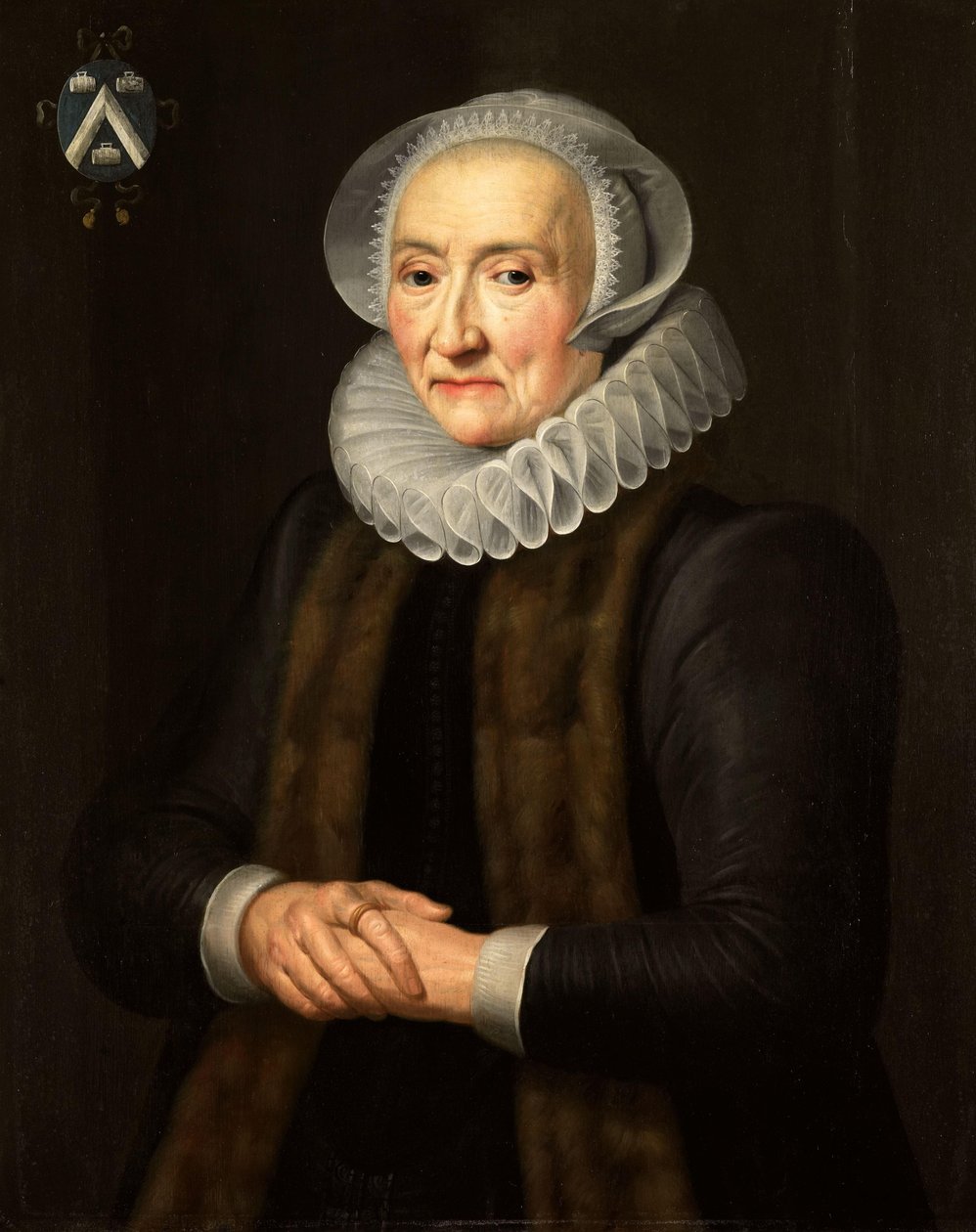Portrett av lys van der Laen (1888-1998) av Michiel Jansz van Mierevelt (copy after)