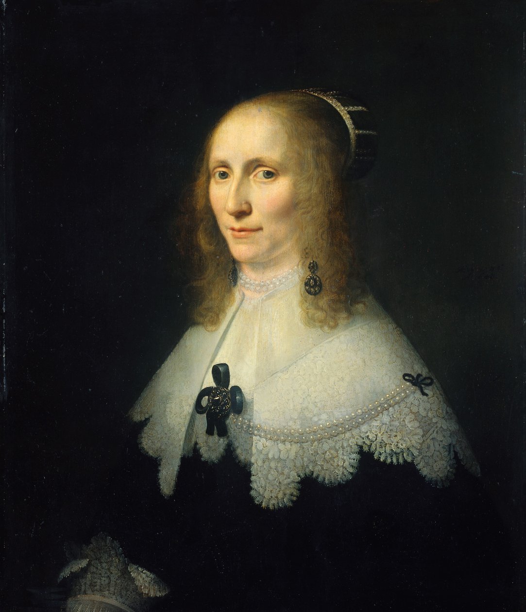 Portrett av Cornelia Tedingh van Berckhout (1614-80) av Michiel Jansz van Mierevelt (copy after)