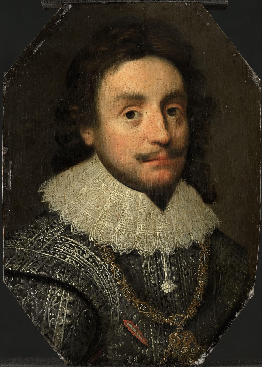 Portrett av Frederick V (1596-1632), kurfyrst av Pfalz av Michiel Jansz van Mierevelt (copy after)