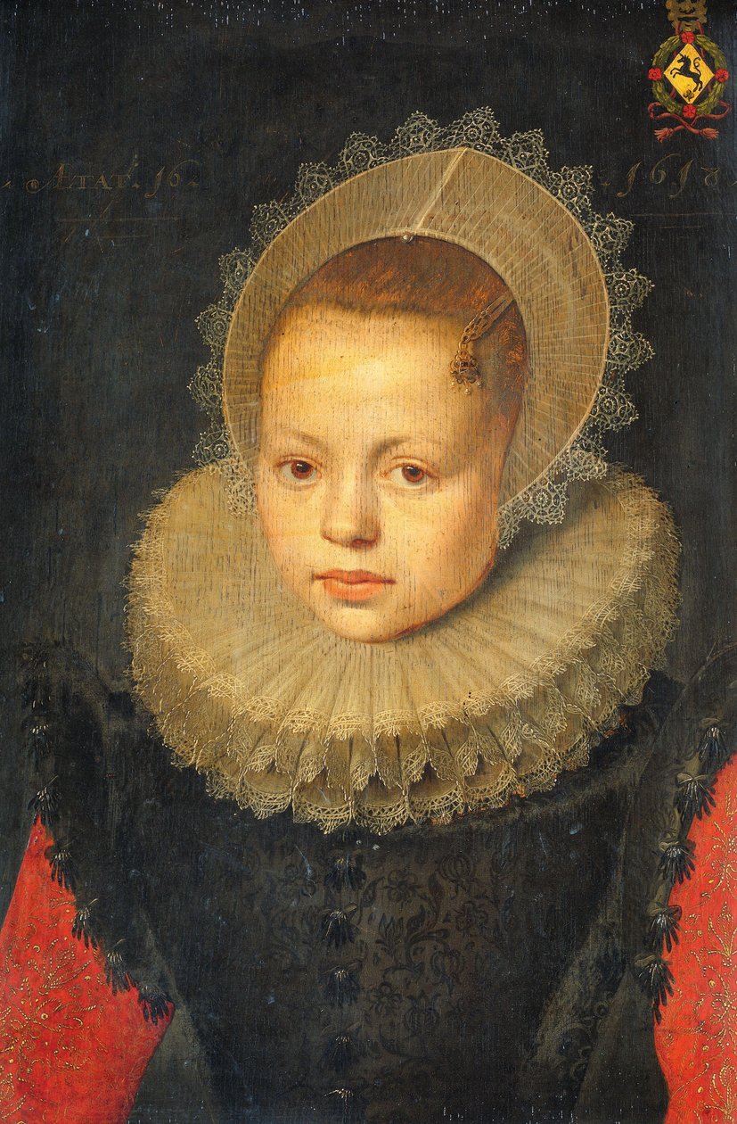 Portrett av Corvina Hezenbroek van Hofdijck (1602-67) av Michiel Jansz van Mierevelt (workshop of)