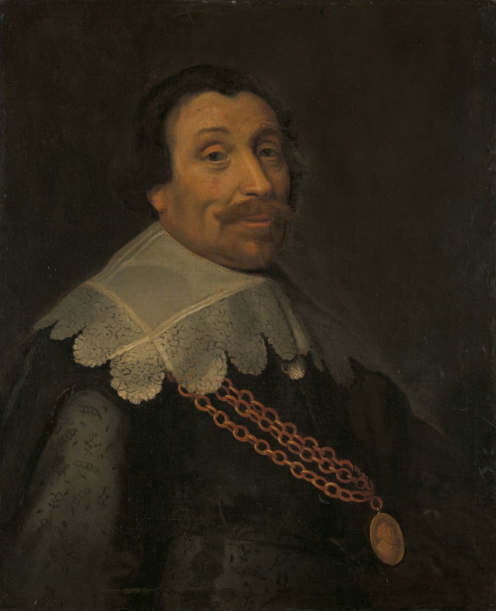 Portrett av Maerten Harpertsz Tromp (1597-1653) av Michiel Jansz van Mierevelt (workshop of)