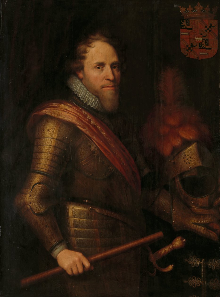 Portrett av Maurits (1567-1625), Prins av Oransje av Michiel Jansz van Mierevelt (workshop of)