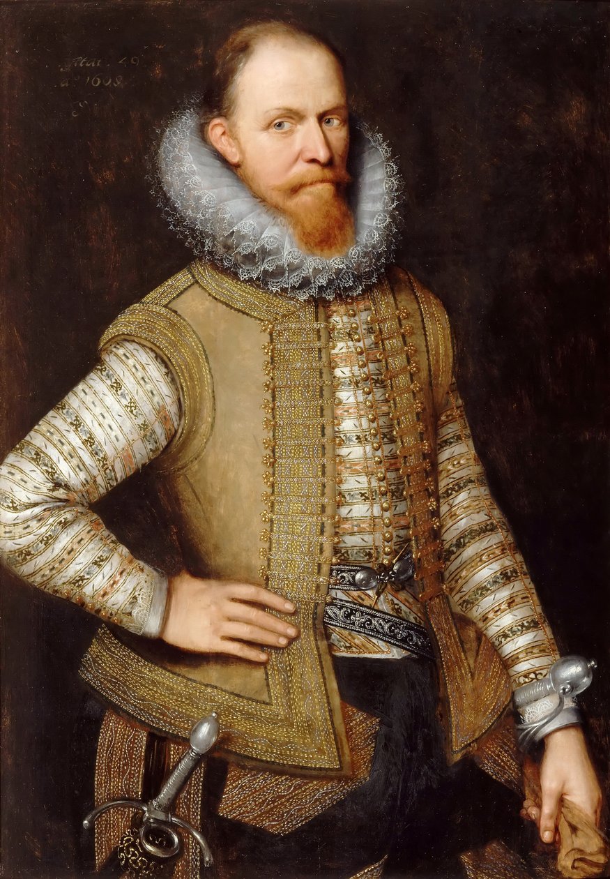 Maurice av Nassau, prins av Oransje 1567-1625 av Michiel Jansz van Mierevelt