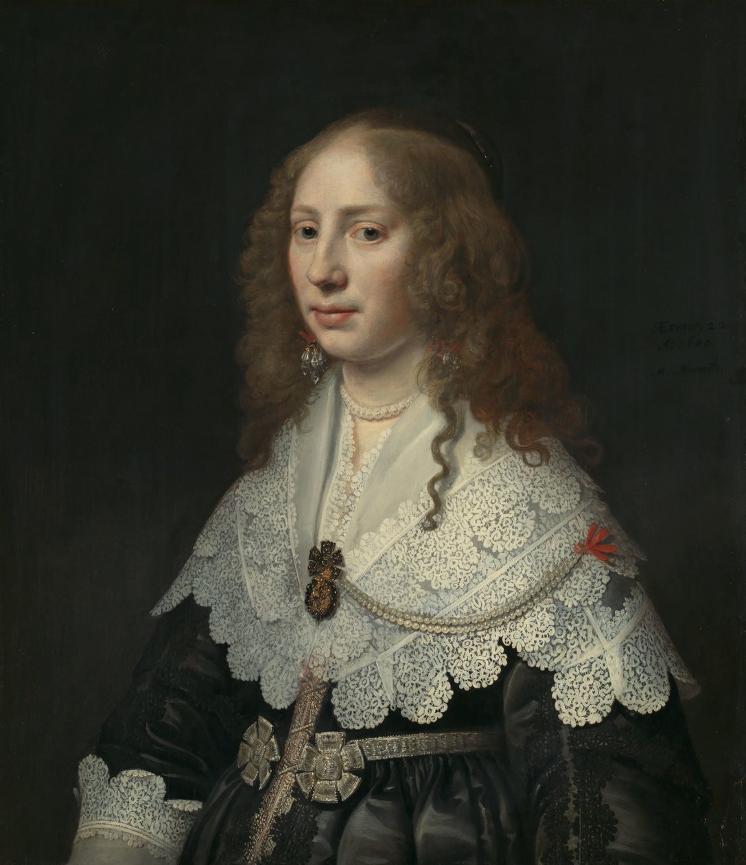 Portrett av Aegje Hasselaer Portrett av Aegje Hasselaer (1617-64) av Michiel Jansz van Mierevelt