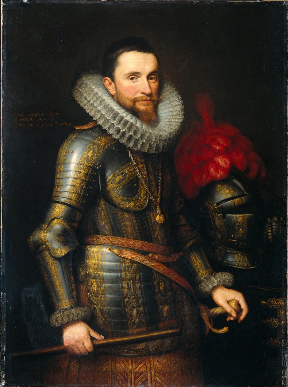 Portrett av Ambrosio Spinola 1569-1630, 1609 av Michiel Jansz van Mierevelt