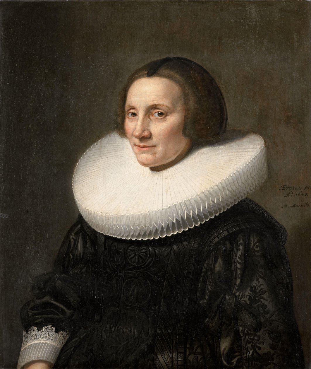 Portrett av Caecilia van Beresteyn (1589-1661) av Michiel Jansz van Mierevelt