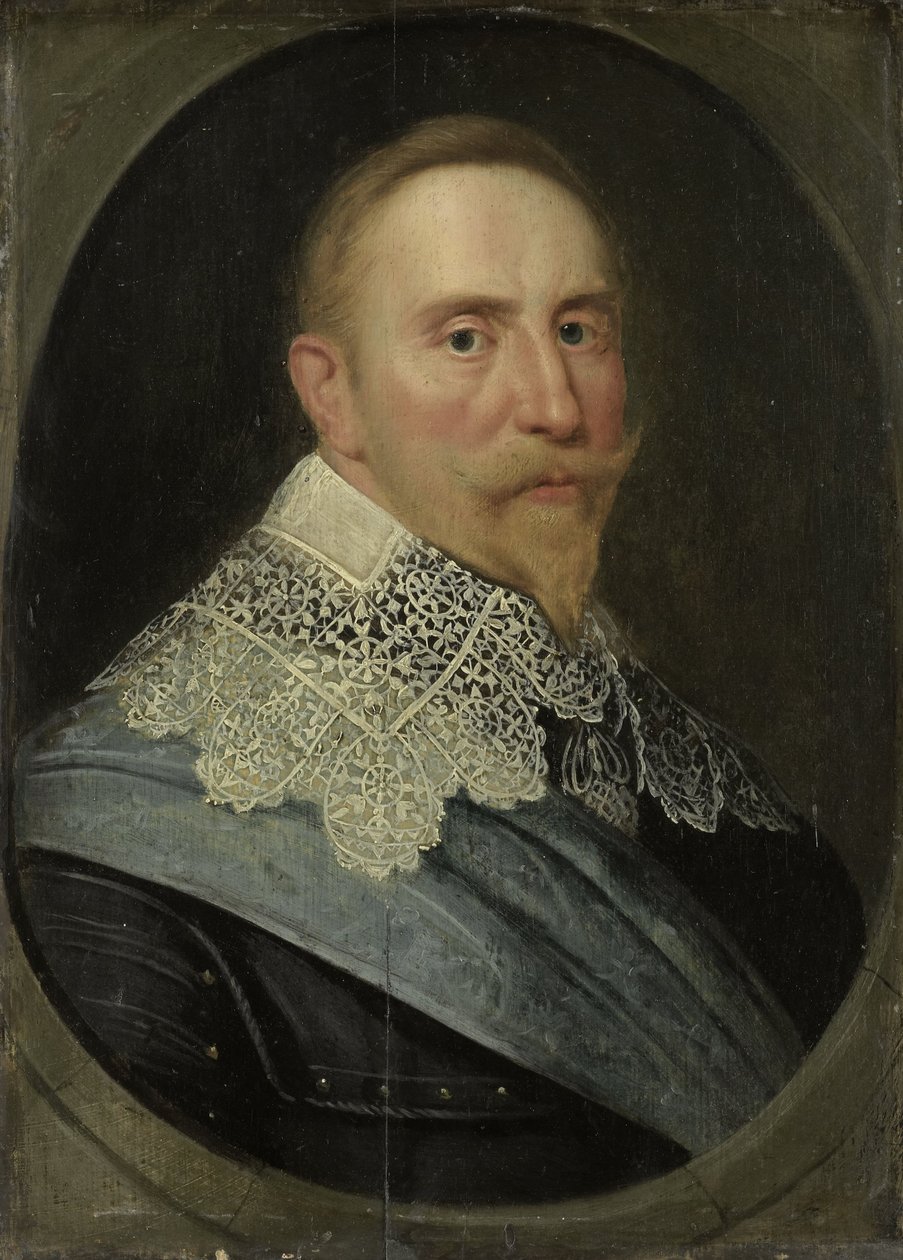 Portrett av Gustav II Adolf, konge av Sverige, ca. 1633 av Michiel Jansz van Mierevelt