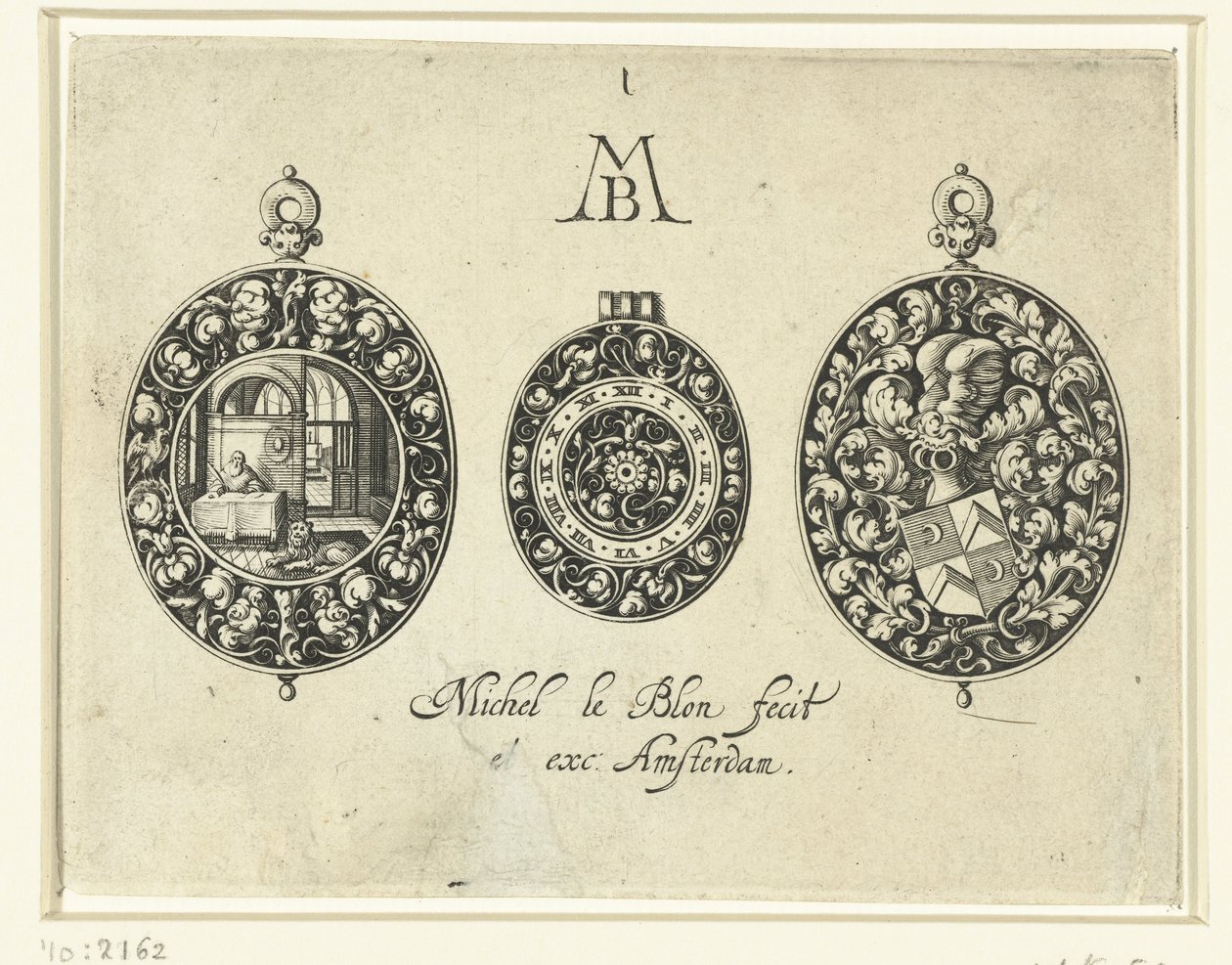 To urkasser og en urskive, ca. 1620-26 av Michiel Le Blon
