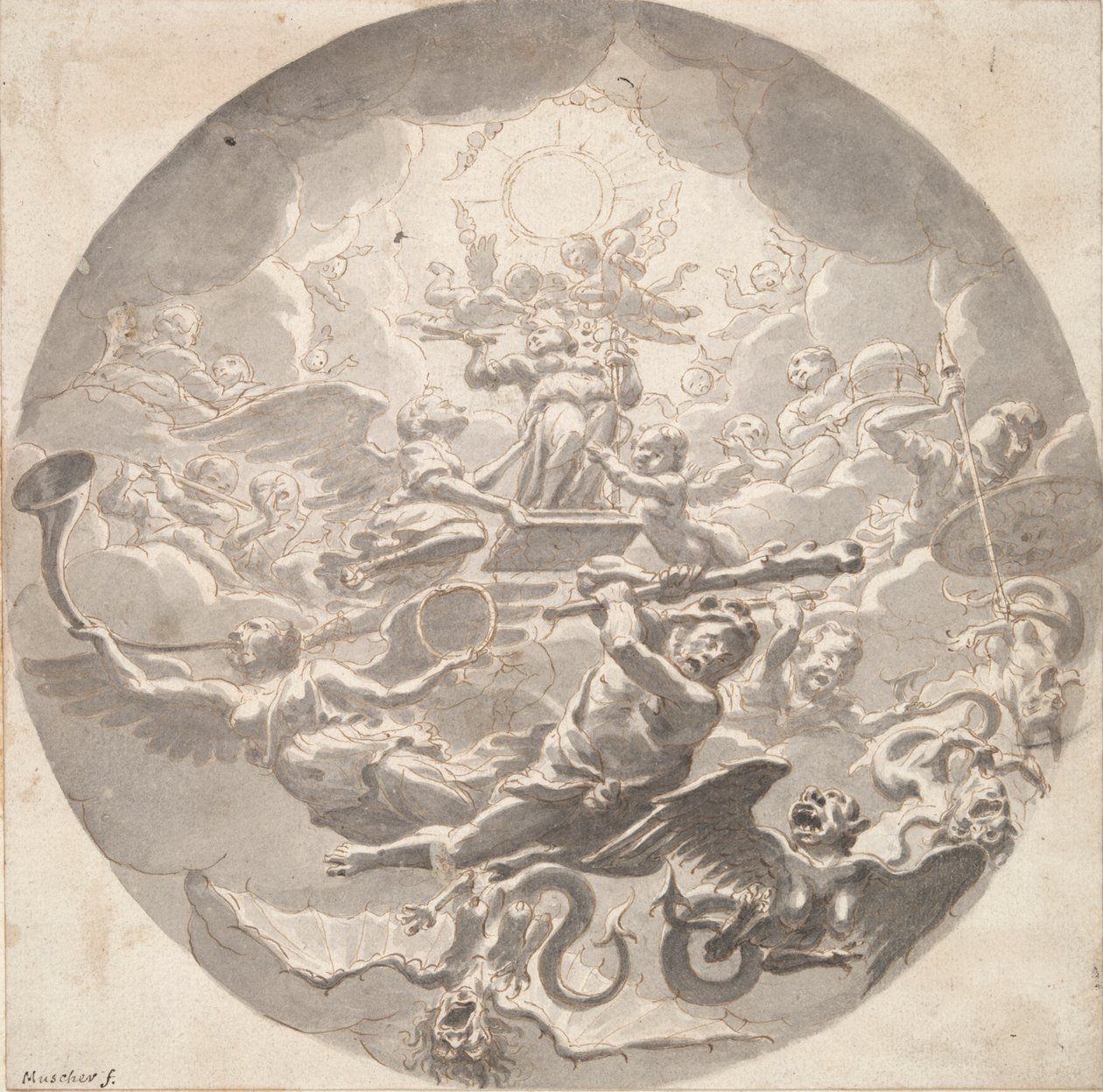 Allegori om beskyttelse av art av Michiel van Musscher