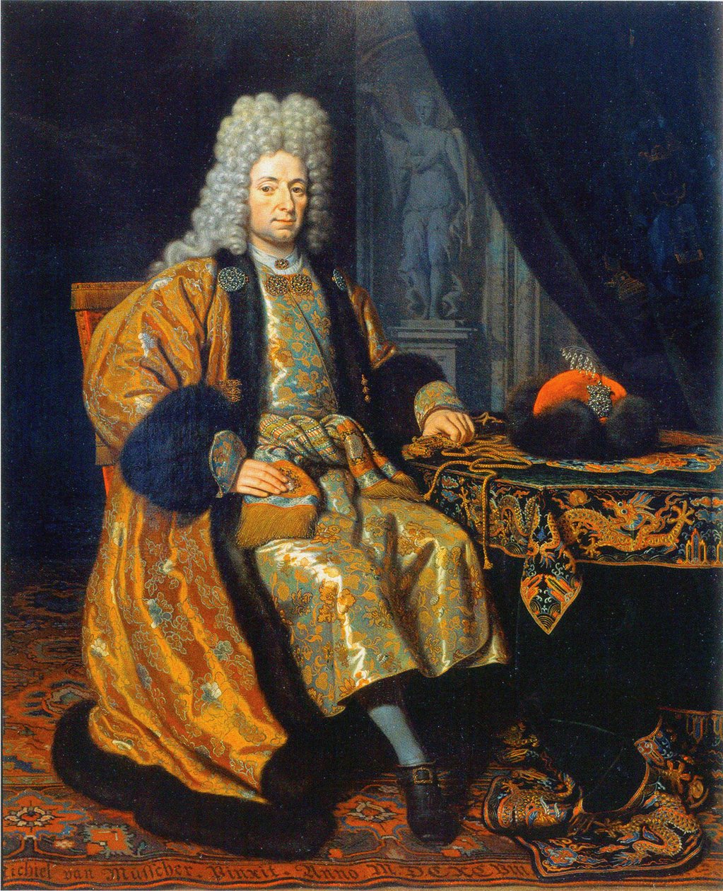 Portrett av Francois Lefort 1656-1699, 1698 av Michiel van Musscher