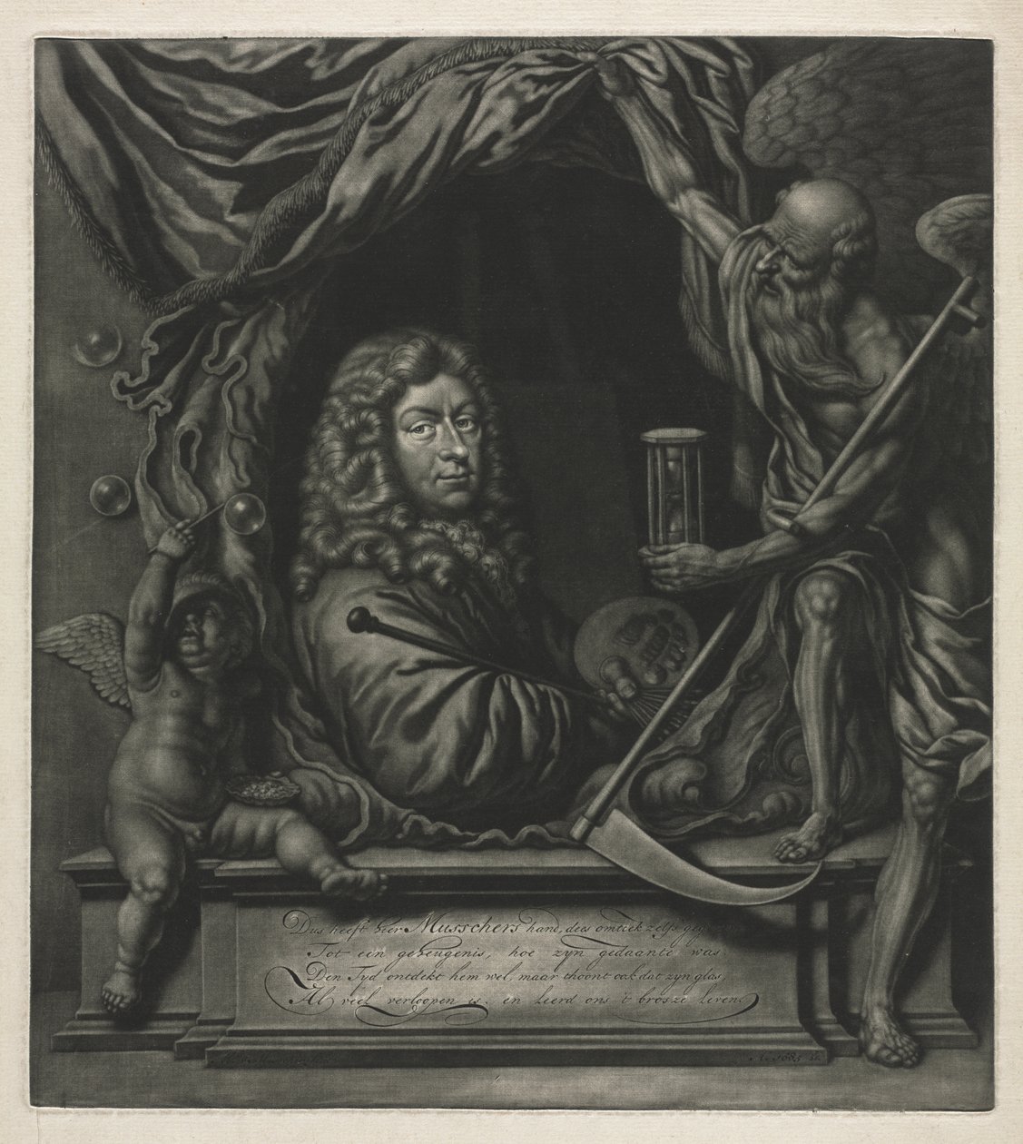 Selvportrett av Michiel van Musscher