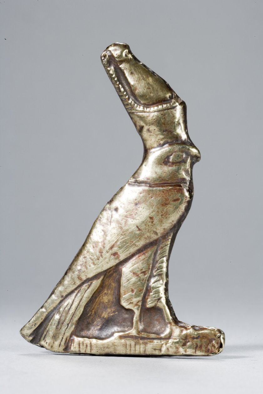 Amulett i form av en falk (elektrum) av Middle Kingdom Egyptian