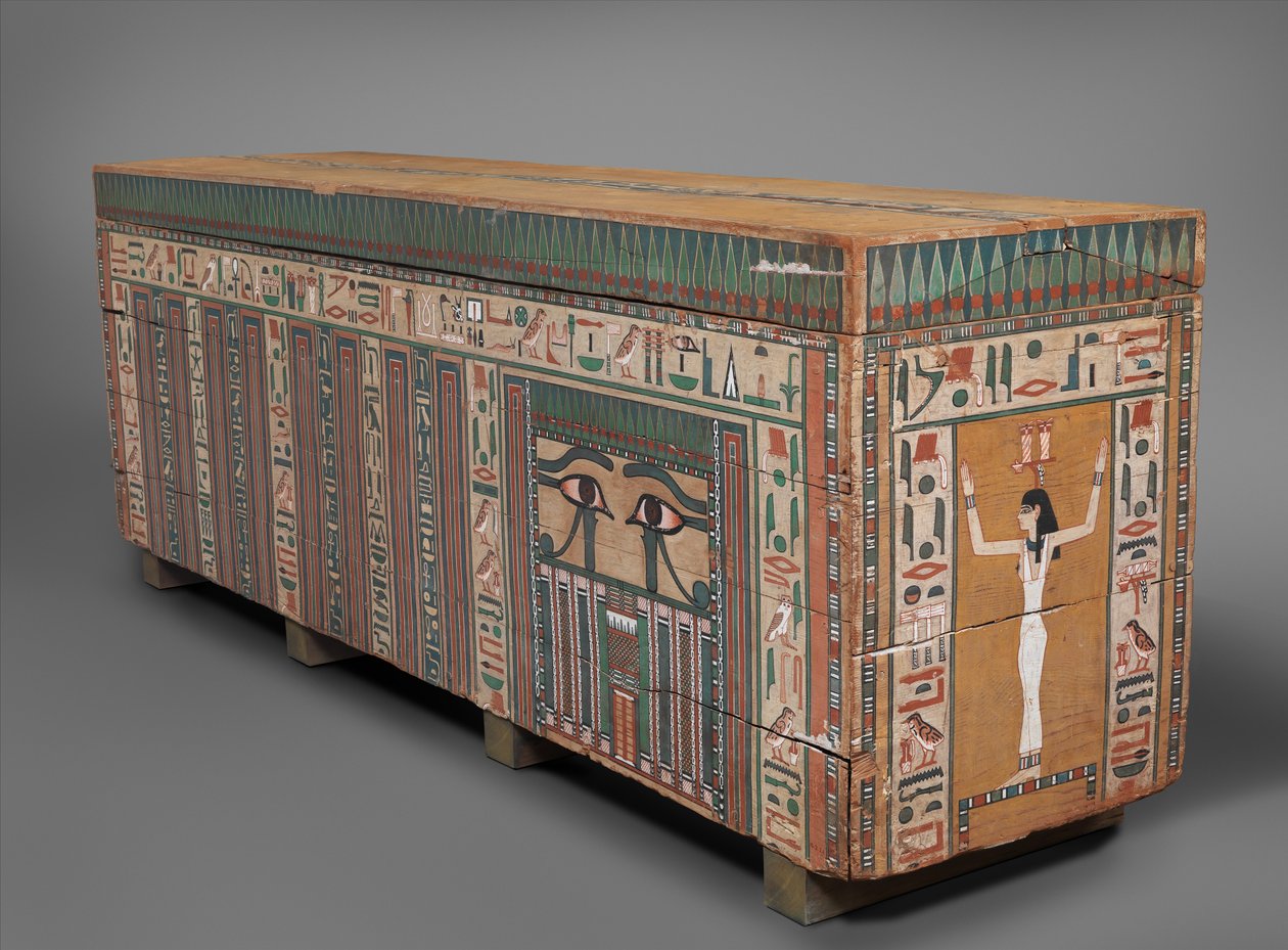 Kiste av Nakhtkhnum, ca. 1802–1640 f.Kr. (tre, maling) av Middle Kingdom Egyptian