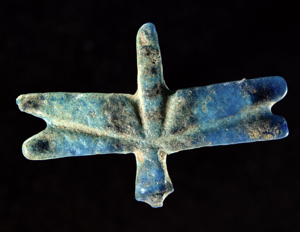 Gresshoppe eller gresshoppe, 12.–13. dynasti (blå fajanse) av Middle Kingdom Egyptian