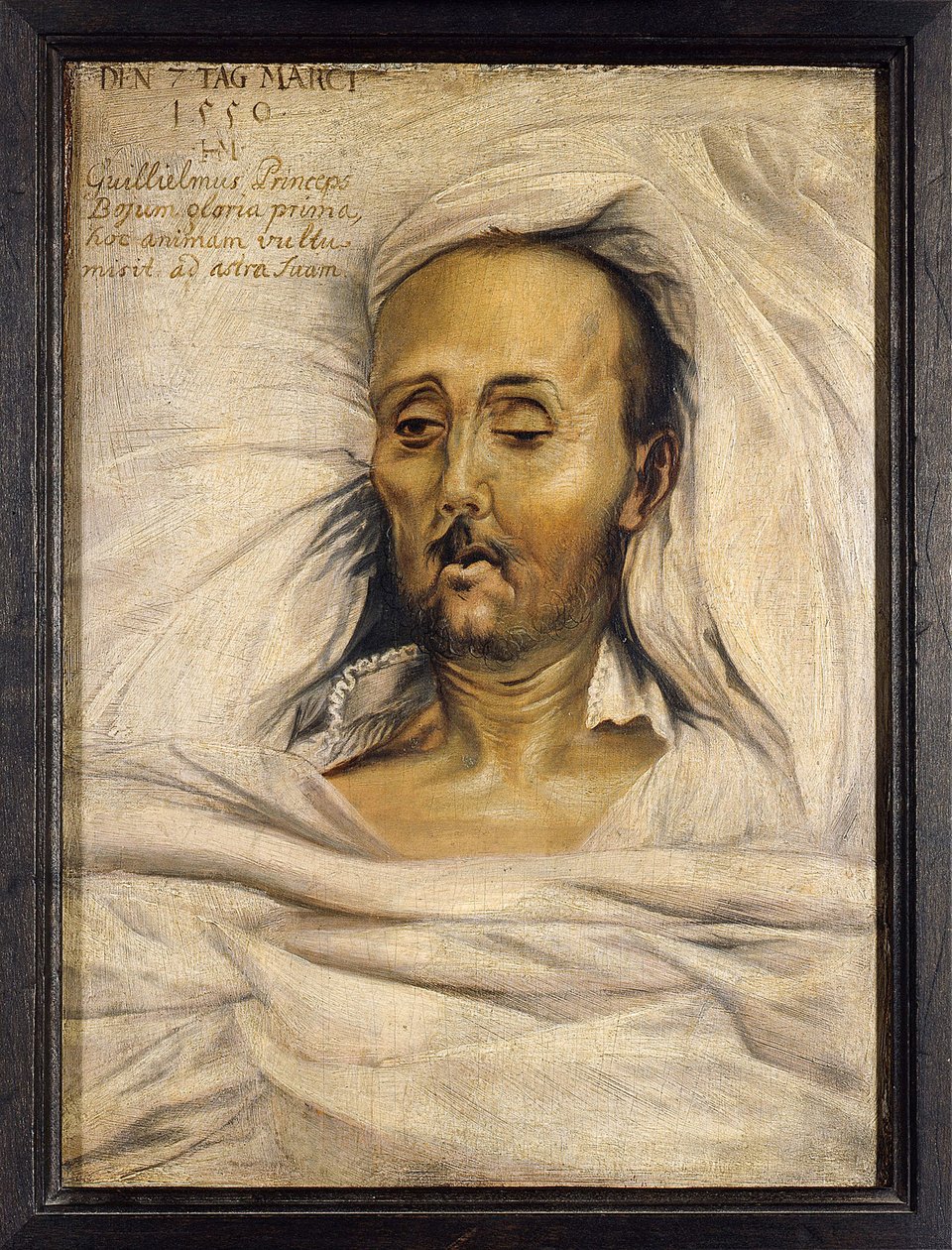 Hertug William V av Bayern på dødsleiet, 1550 av Mielich