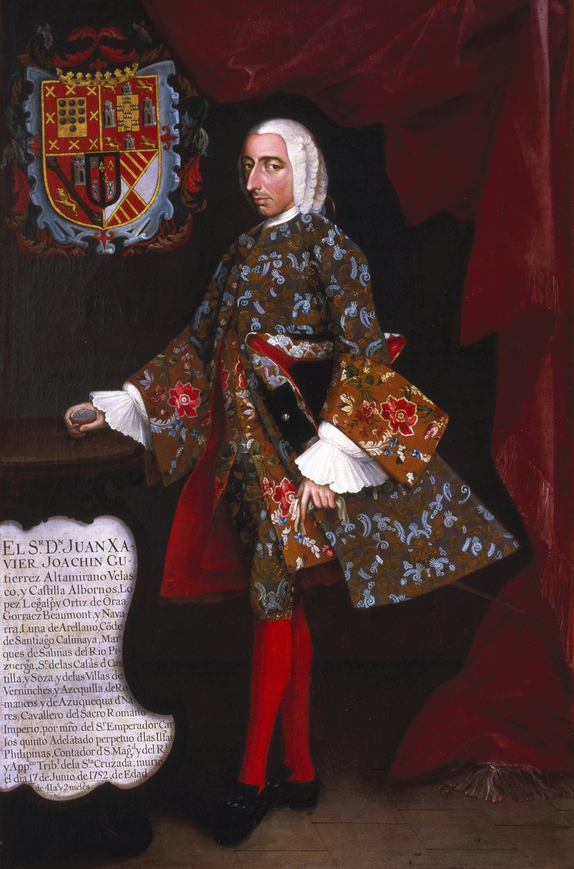Juan Xavier Joachín Gutiérrez Altamirano Velasco av Miguel Cabrera