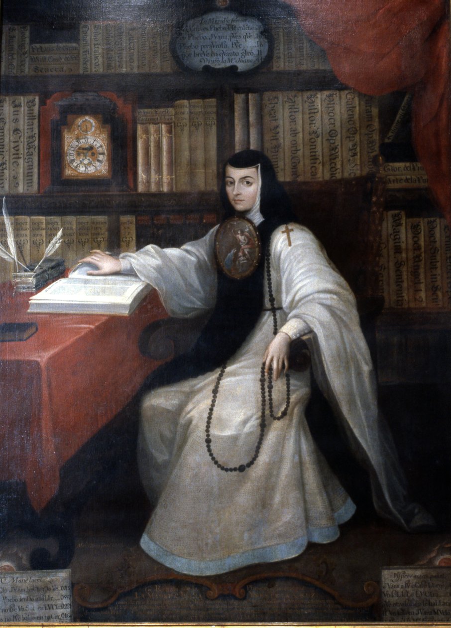 Portrett av Sor Juana Ines de la Cruz, 1750 av Miguel Cabrera