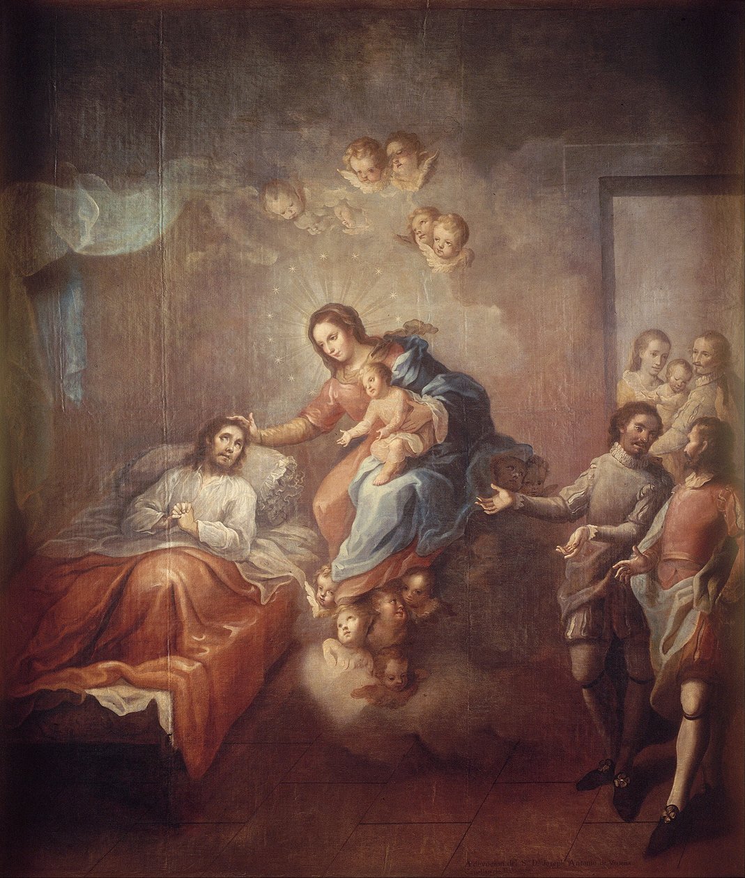 Omvendelsen av Saint Ignatius Loyola av Miguel Cabrera