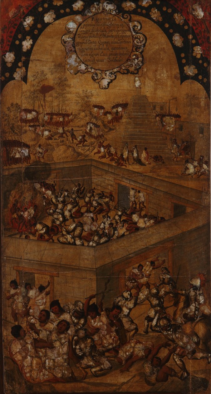 Erobringen av Mexico. Tabell VII av Miguel Gonzales