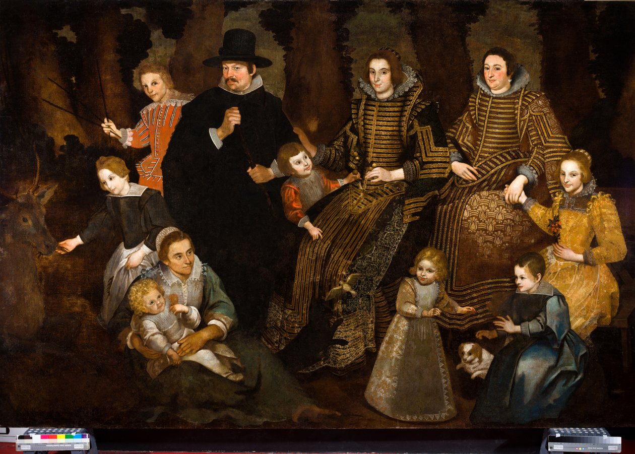 Portrett av familien Rocca av Miguel (c.1612 47) (attr.to) Manrique