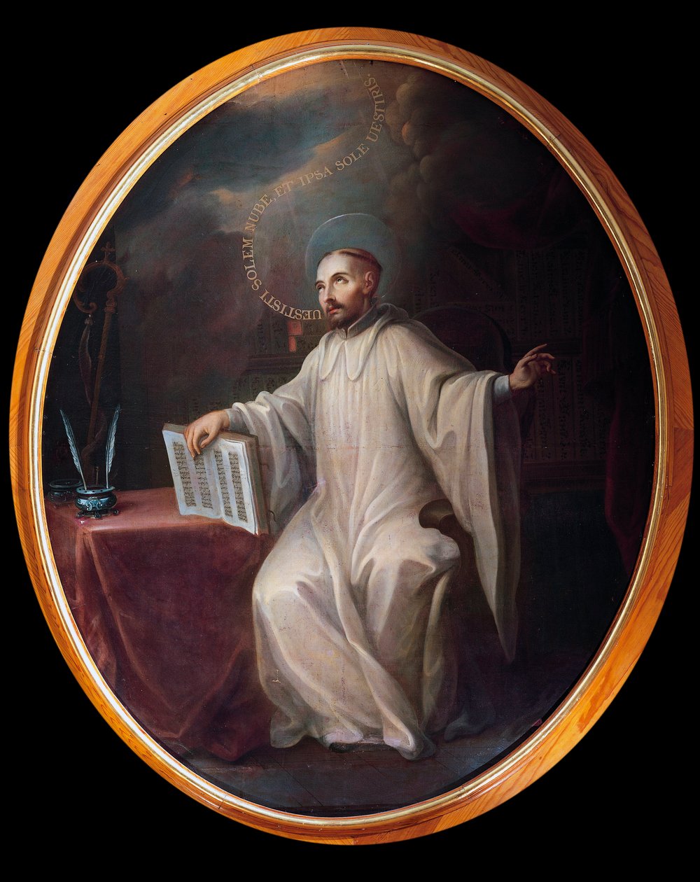 Representasjon av Saint Bernard av Clairvaux (1090-1153) av Miguel Cabrera