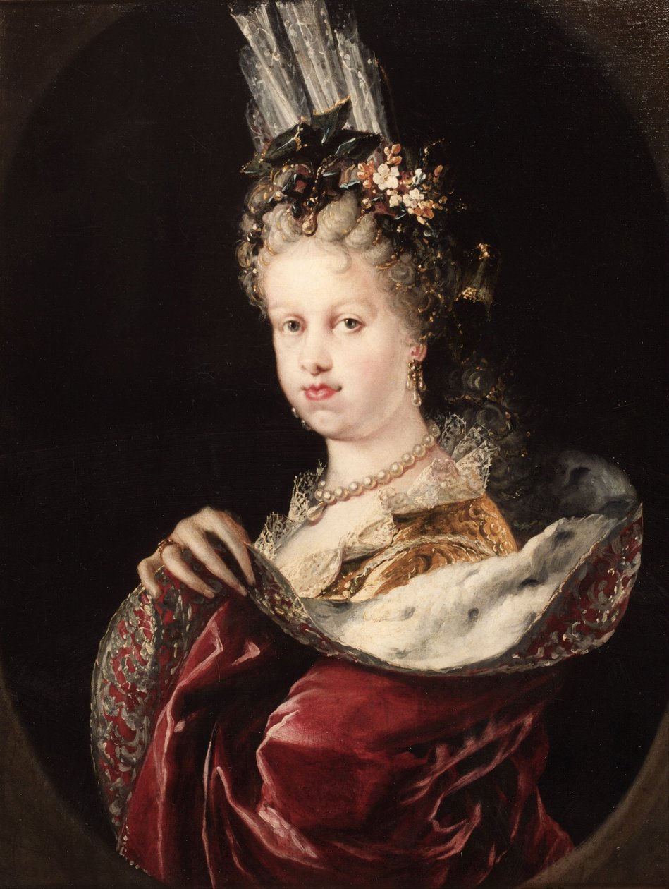 Portrett av dronning Maria Luisa av Savoy av Miguel Jacinto Meléndez