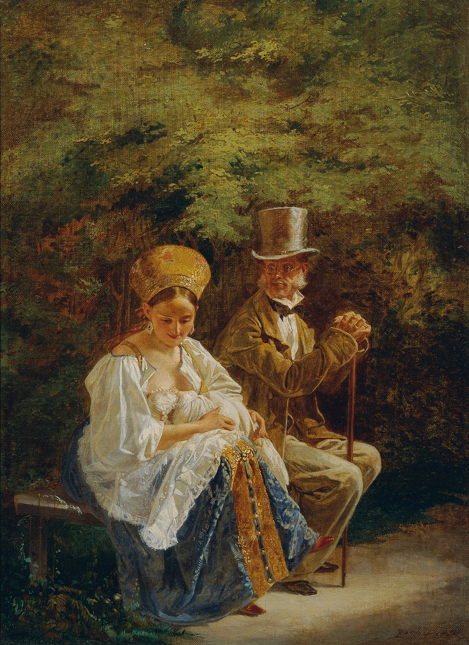 Gamle Hagestolz av Mihaly von Zichy