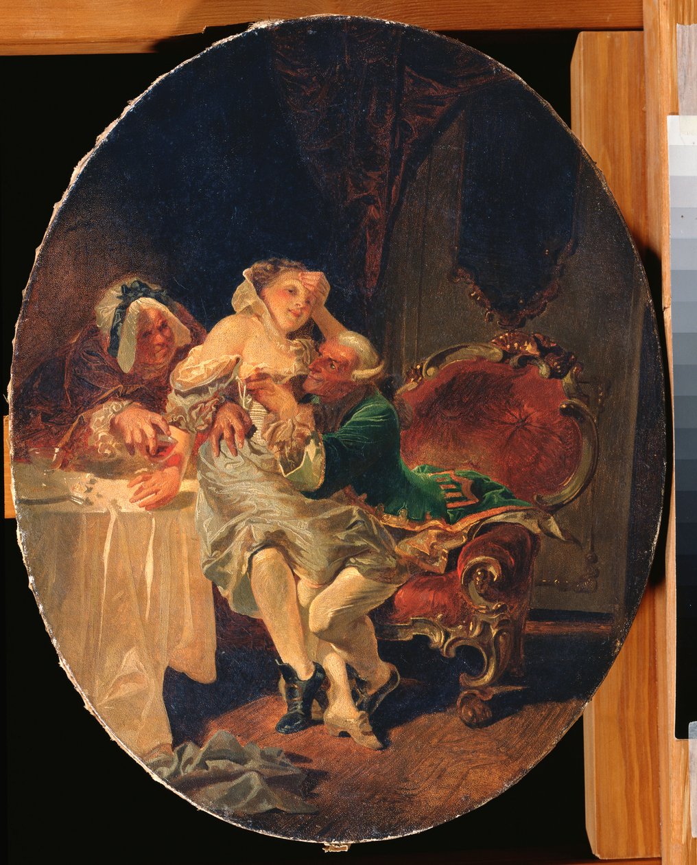 Le seducteur (The Seducer) - Peinture de Mihaly Zichy (1827-1906), huile sur toile   1323411   no       norwegian Successfully Translated  Original: Fontein in de tuinen van de Villa Aldobrandini te Frascati Fontana e prospetto sopra il viale de cipressi ( av Mihaly von Zichy