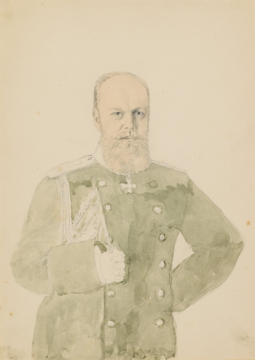 Portrett av keiser Alexander III av Mihaly von Zichy