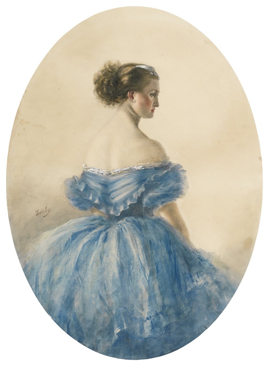 Portrett av prinsesse Anna i Sayn-Wittgenstein av Mihaly von Zichy