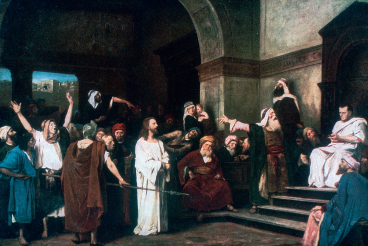 Kristus før Pilatus, 1881 av Mihály Munkácsy