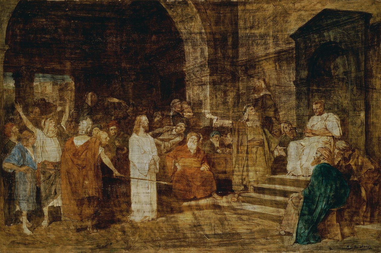 Kristus før Pilatus av Mihály von Munkácsy