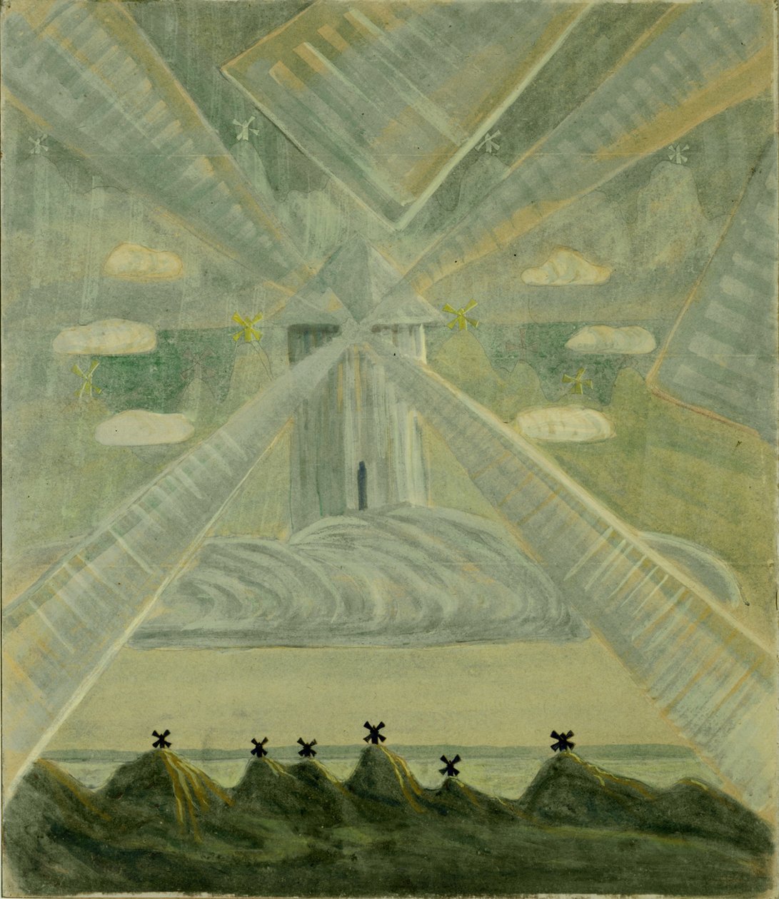 Andante Sonata II, 1907. av Mikalojus Konstantinas Čiurlionis