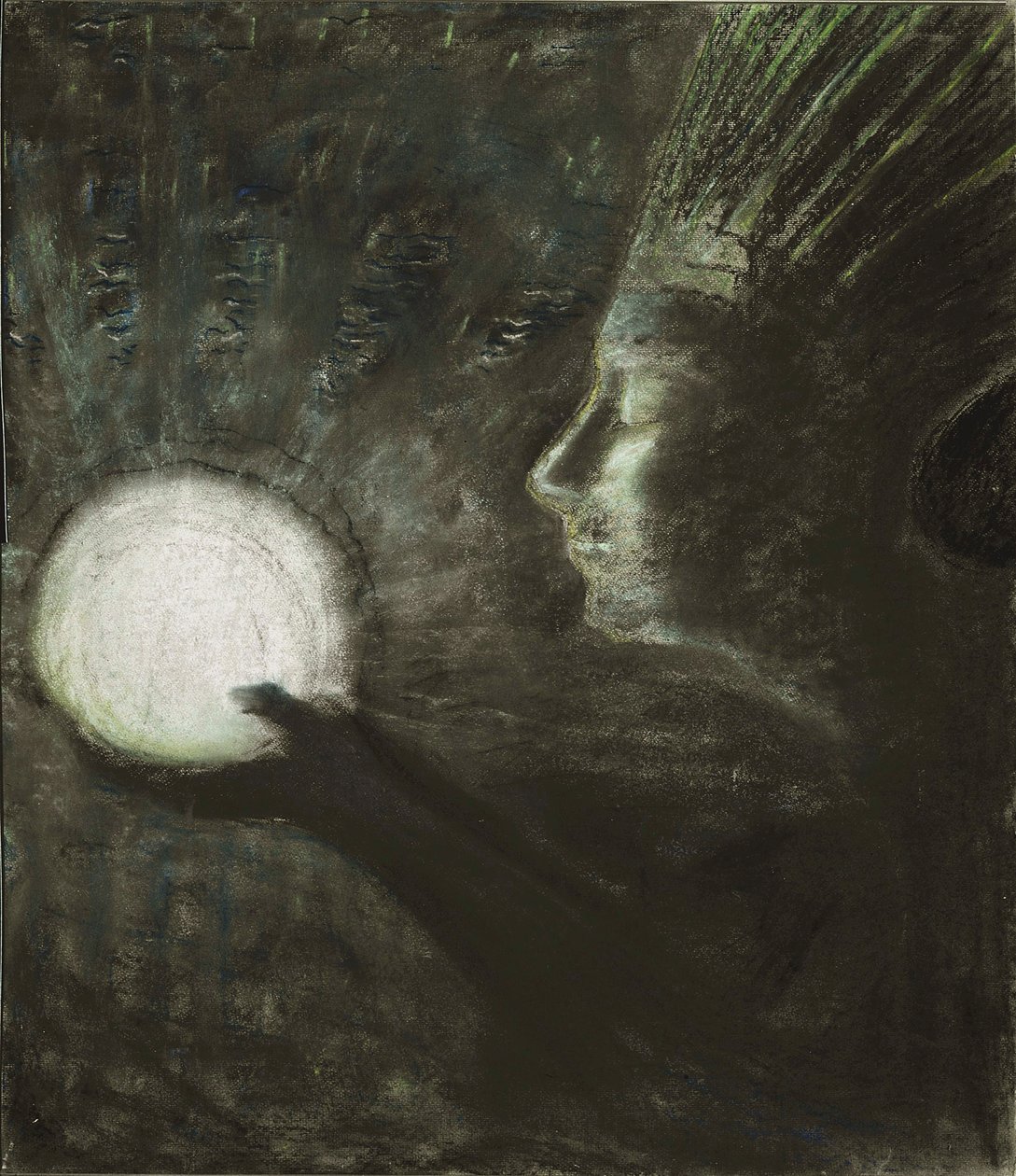 Vennskap av Ciurlionis, Mikalojus Konstantinas (1875-1911). Pastell på papir, størrelse: 73,4x63,5 av Mikalojus Konstantinas Čiurlionis