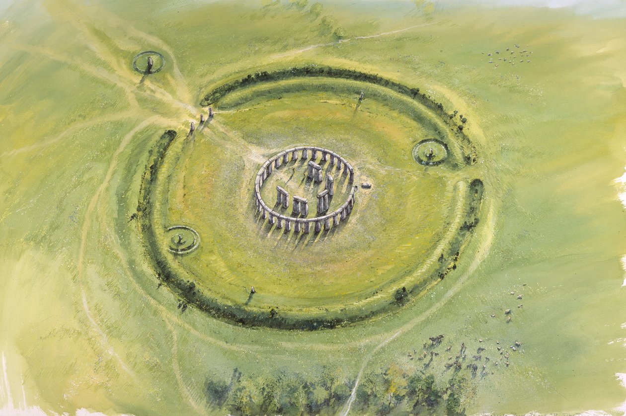 Stonehenge fase 3, c20. århundre f.Kr., c1990-2010 av Mike Seaforth