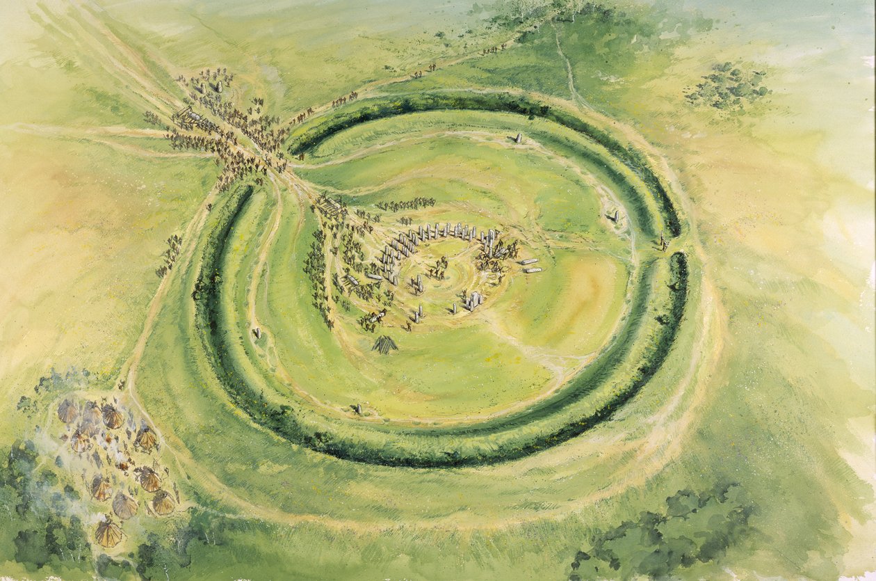 Stonehenge, fase 3, c20. århundre f.Kr., c1990-2010 av Mike Seaforth