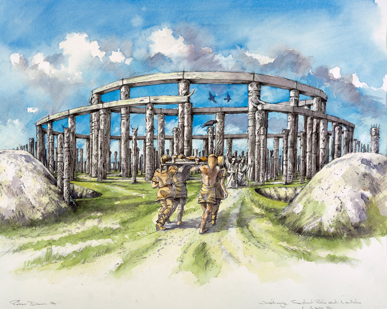 Woodhenge, c25. århundre f.Kr., c1990-2010 av Mike Seaforth