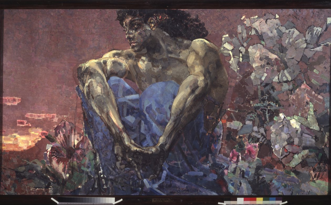 Den sittende demonen, 1890 av Mikhail Aleksandrovich Vrubel