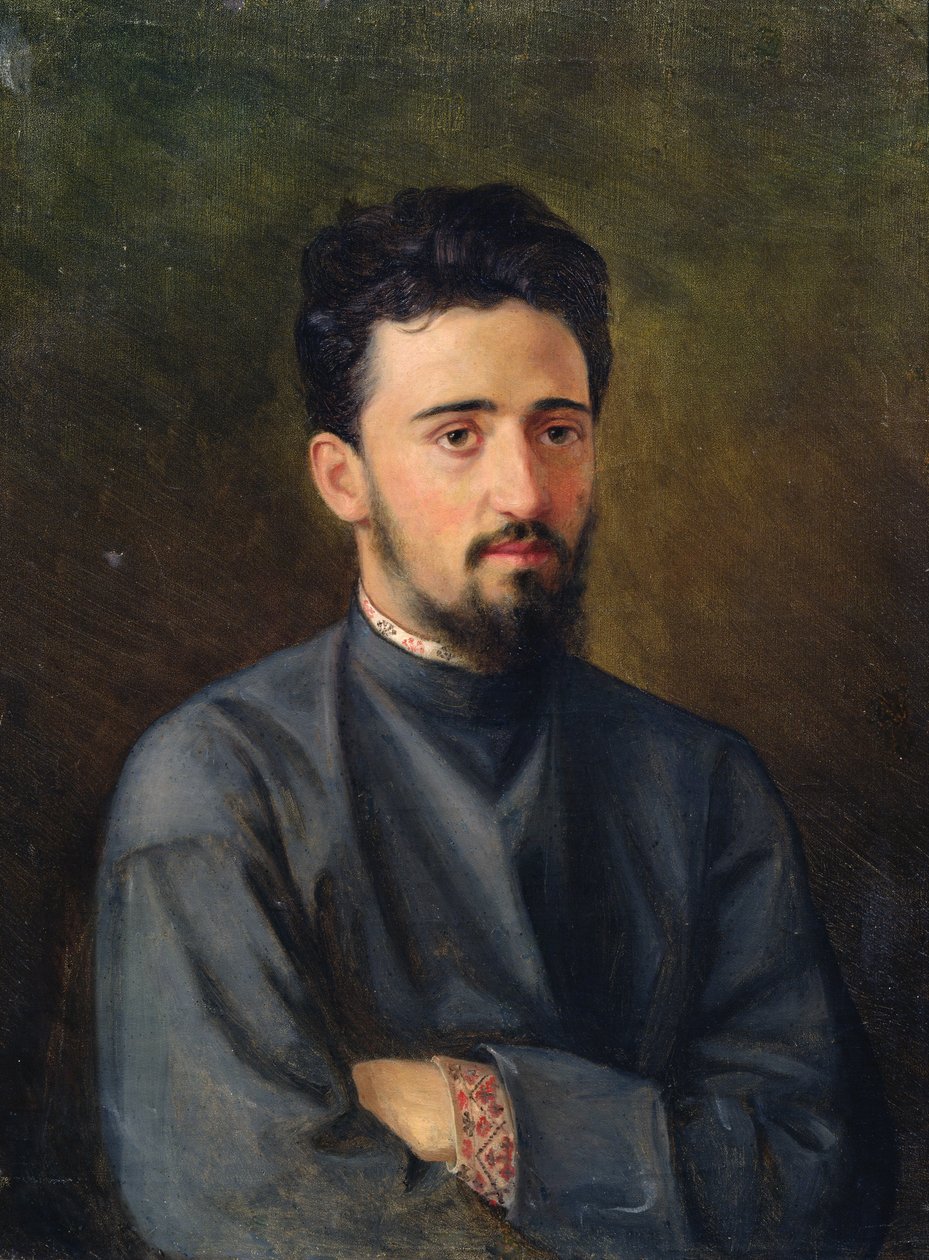 Portrett av Vsevolod M. Garshin, 1878 av Mikhail Georgievich Malyshev