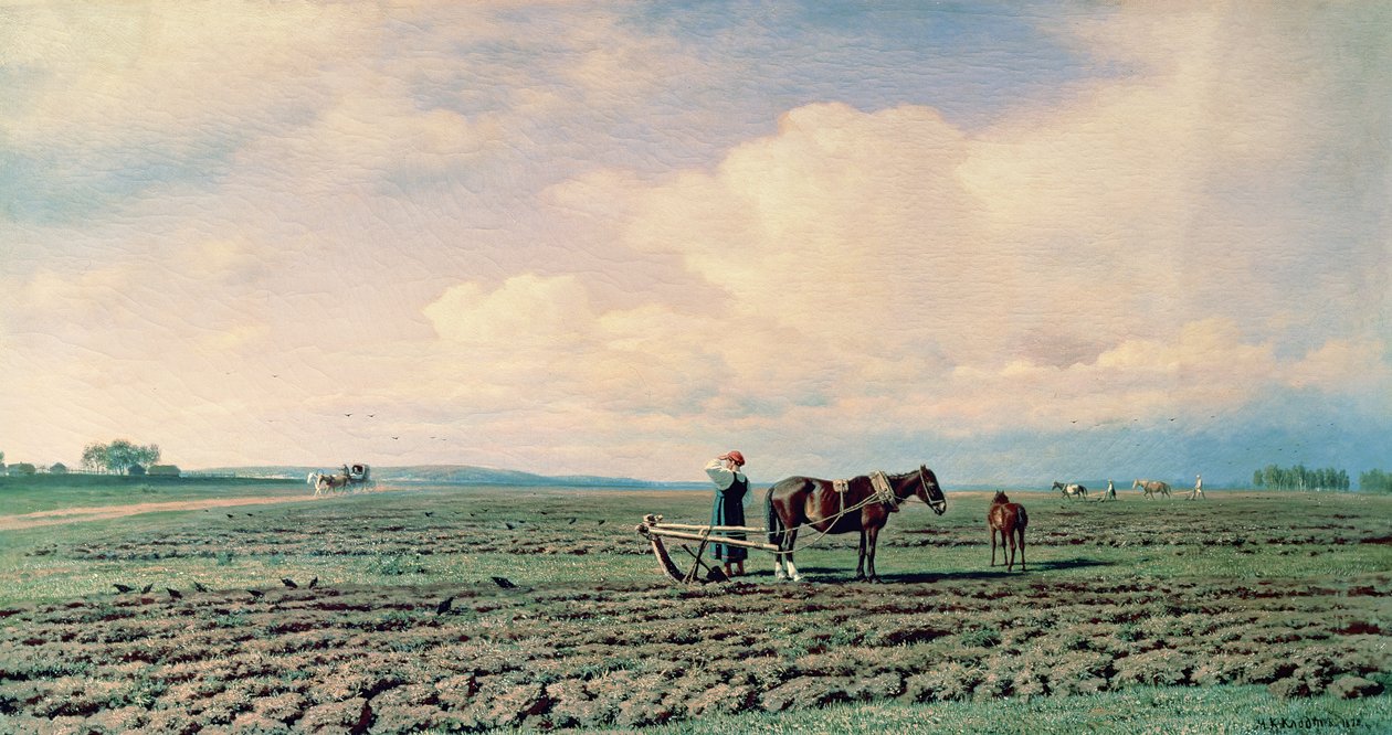 I felten, 1872 av Mikhail Konstantinovich Klodt