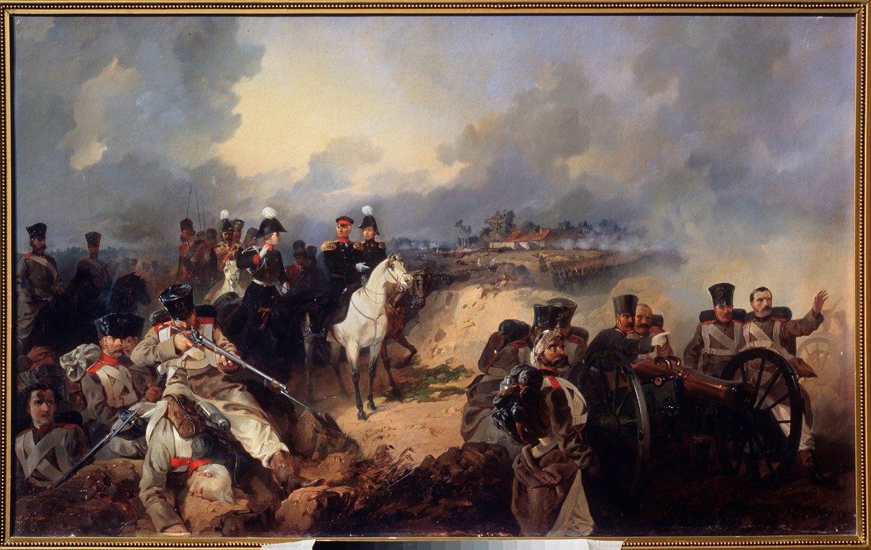 Slaget ved Montmirail, 11. februar 1814 av Mikhail Osipovich Mikeshin