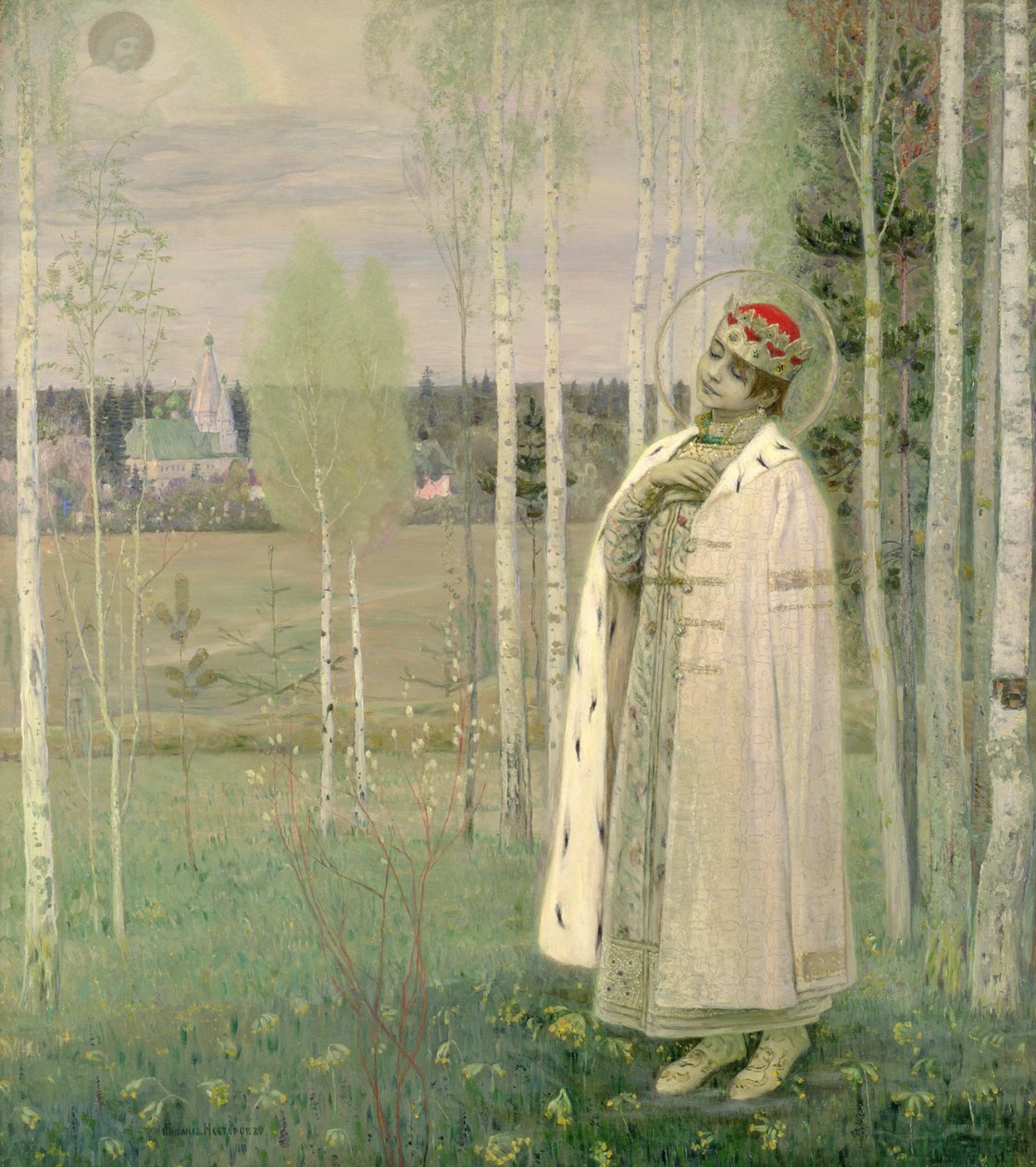 Tsarevich Dimitry, sønn av den myrdede tsaren Nicholas av Mikhail Vasilievich Nesterov